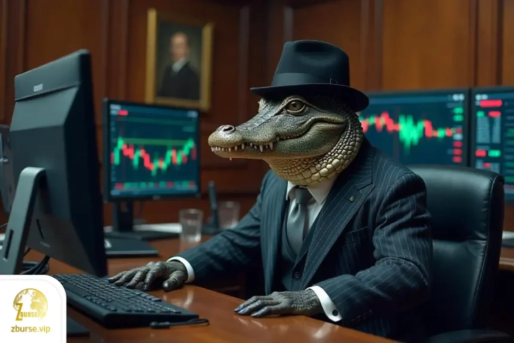 تصویری از ترکیب ادیکاتورهای تمساح و فراکتال