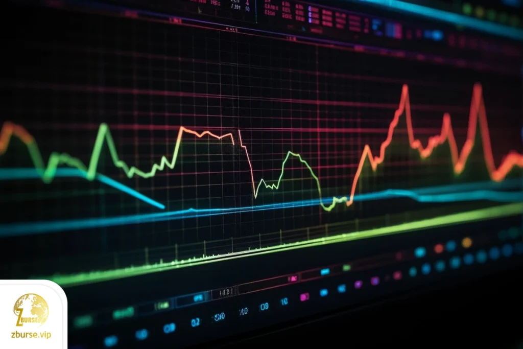 تصویری از چارت و اندیکاتور MACD