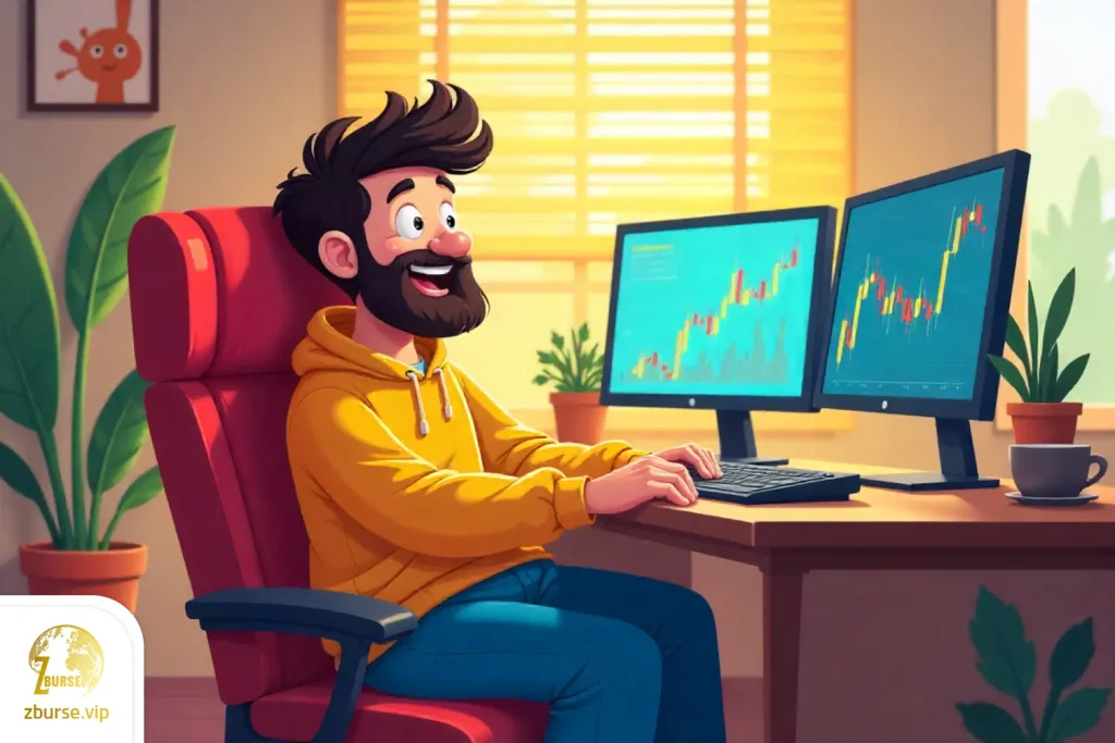تصویری از ترید پاره وقت در بازارهای مالی