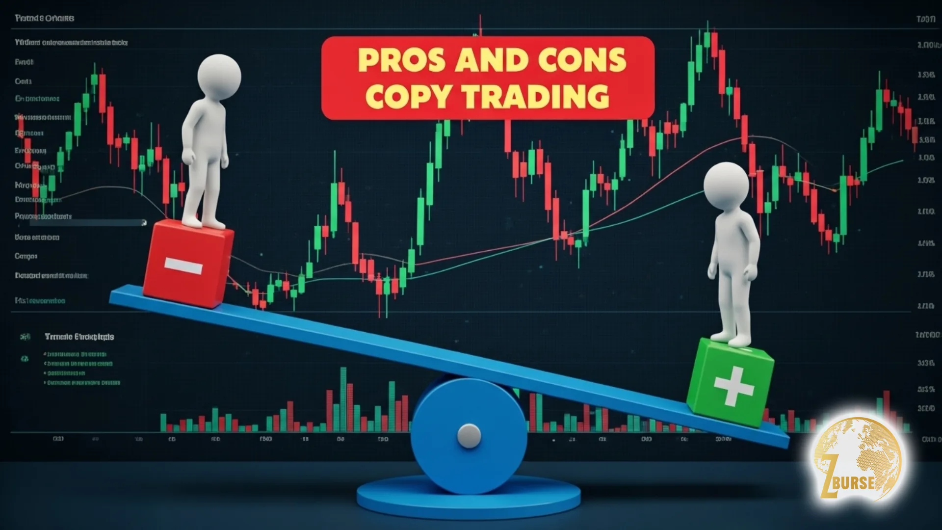 عکس شماتیک از مقایسه مزایا و معایب کپی ترید